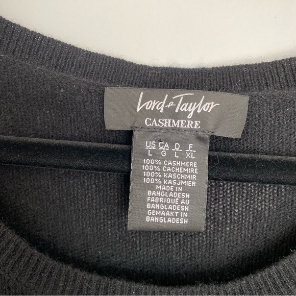 LORD & TAYLOR | 100% Cashmere Short Sleeve Sweater - Picture 2 of 5